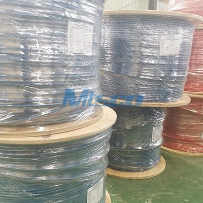S30400 / S30403 ASME SA269 Stainless Steel Welded Super Long Coiled Tube For Cable Industry